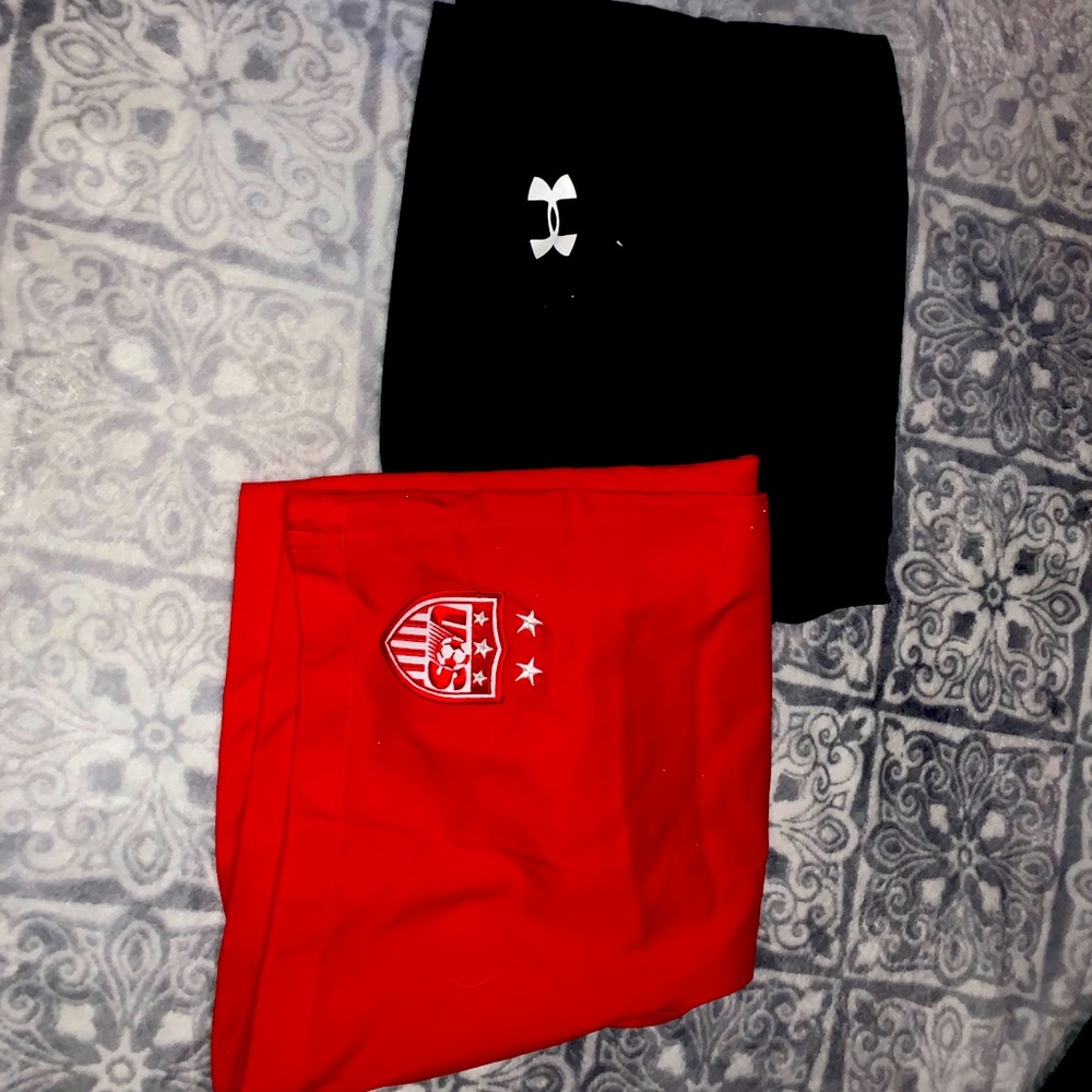 Nike and Underarmour soccer shorts